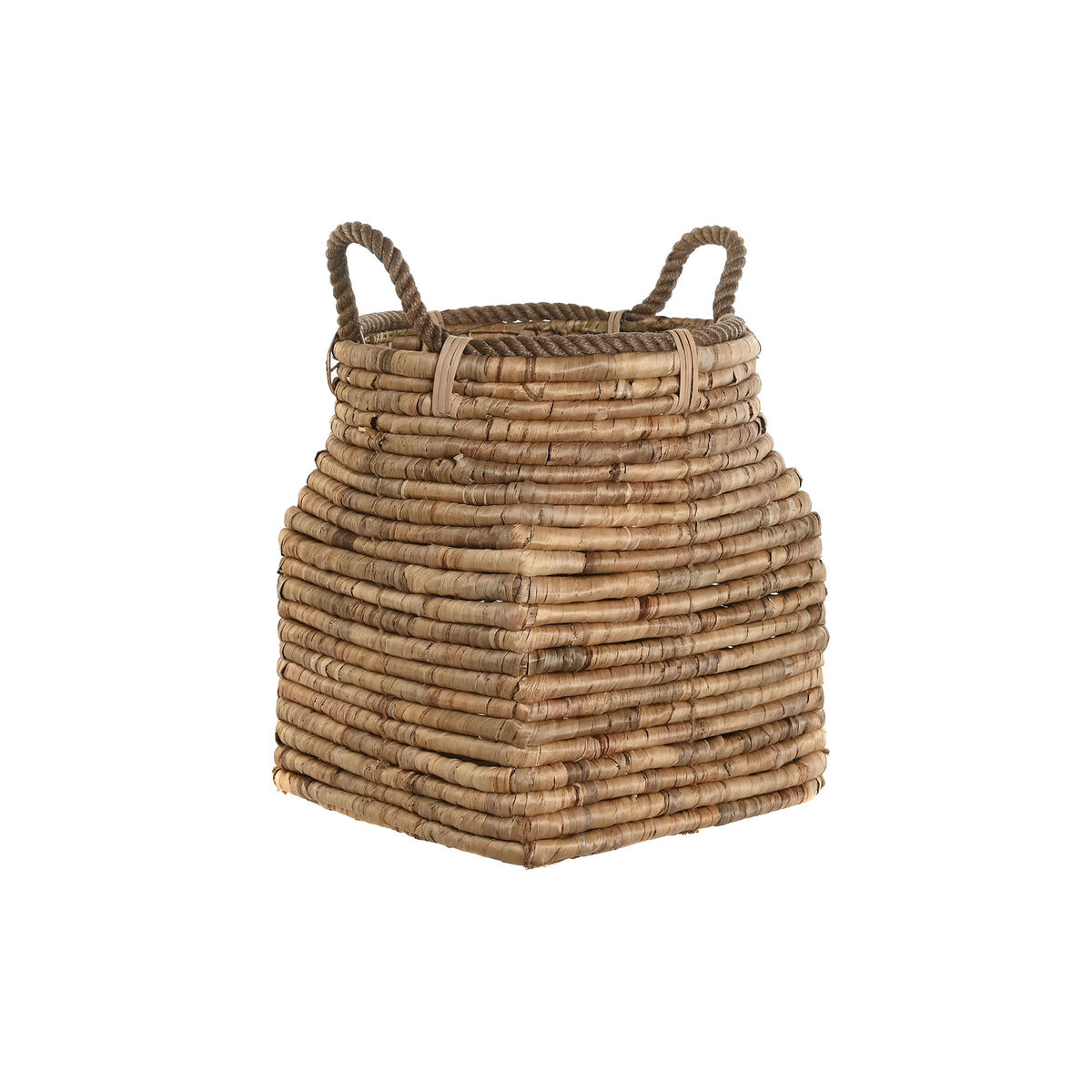 Dekorativ korg DKD Home Decor 8 x 28 x 60 cm Metall Naturliga fibrer