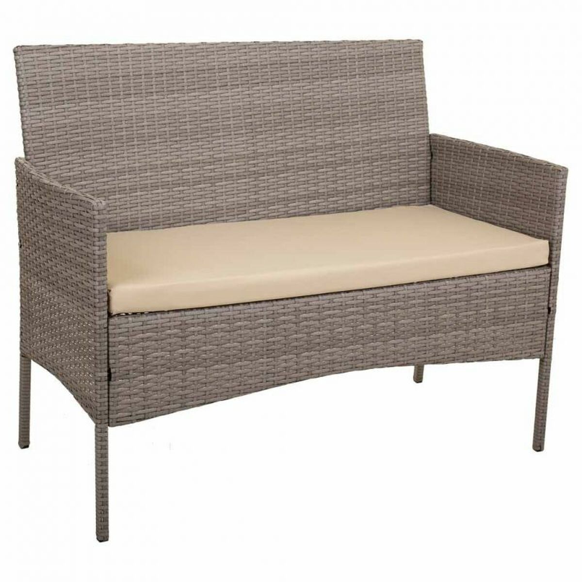Set med bord och 2 fåtöljer Alexandra House Living Grå 4 Delar - 5