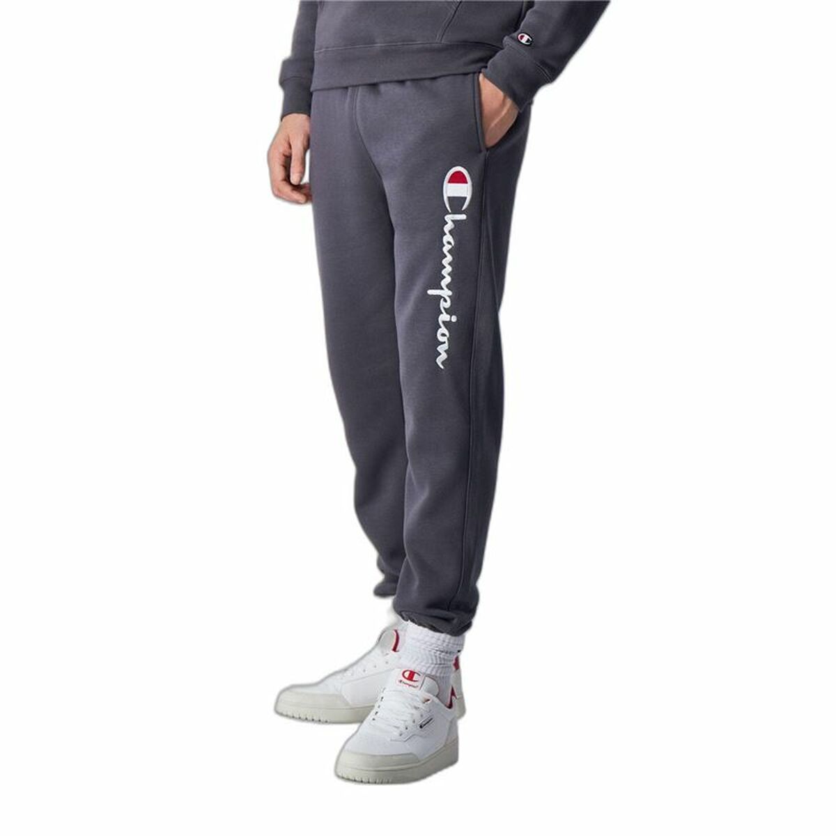 Byxor för vuxna Champion Rib Cuff Grå Män - 3