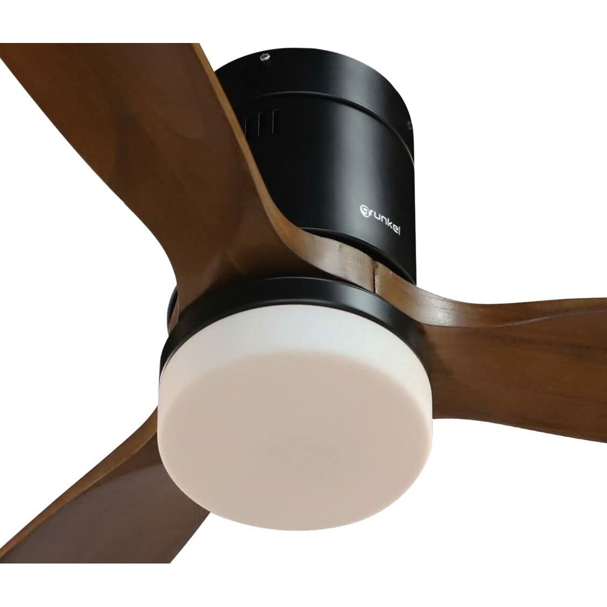Takfläkt med belysning Grunkel Brun Svart 55 W - 2