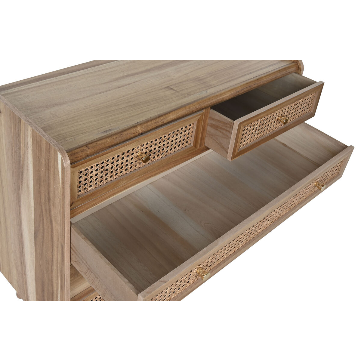 Byrå Home ESPRIT Brun Akaciaträ Trä MDF 80 x 34 x 75 cm - 3