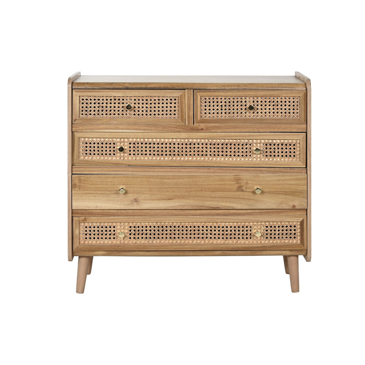 Byrå Home ESPRIT Brun Akaciaträ Trä MDF 80 x 34 x 75 cm - 7