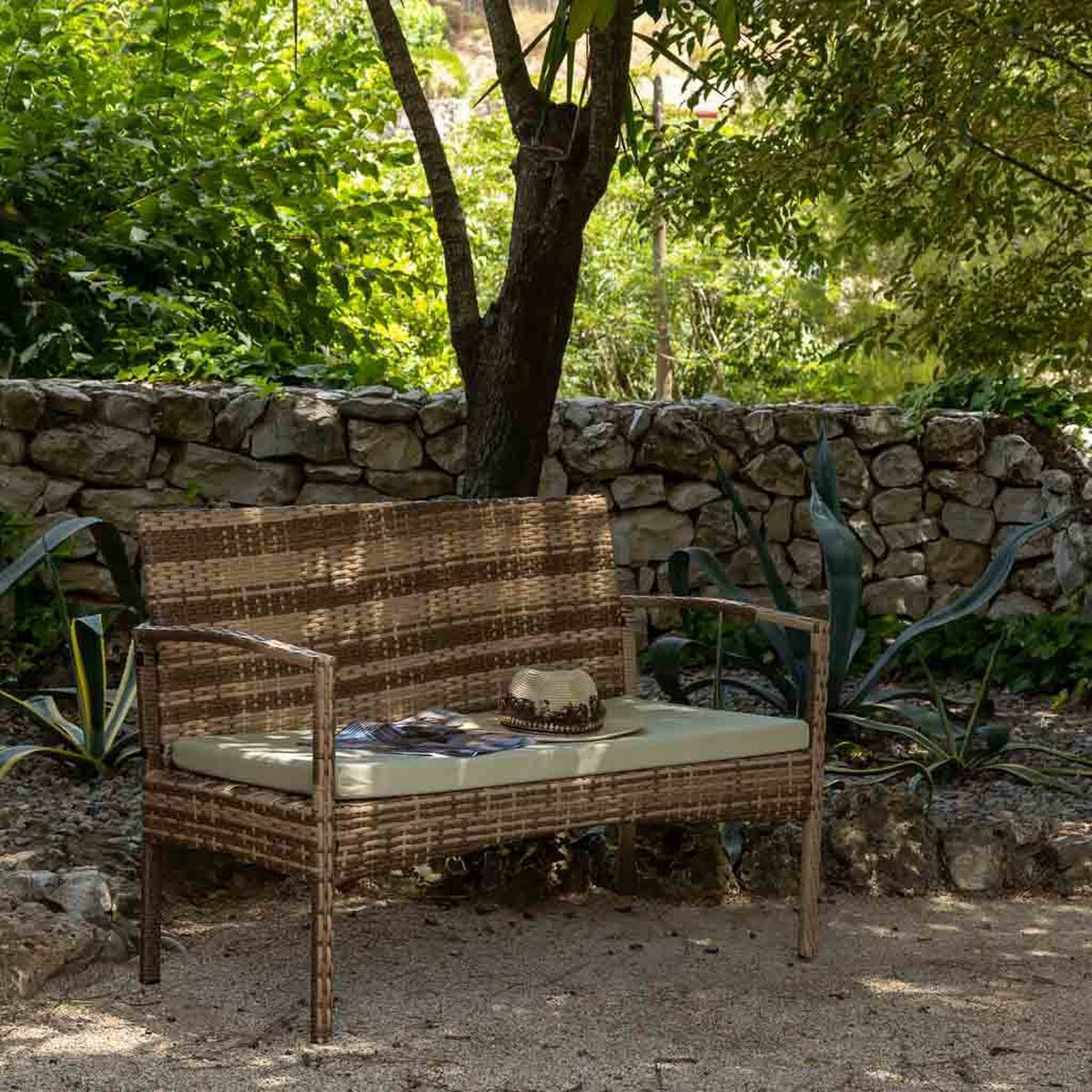Bänk Alexandra House Living Brun 55 x 85 x 110 cm - 3