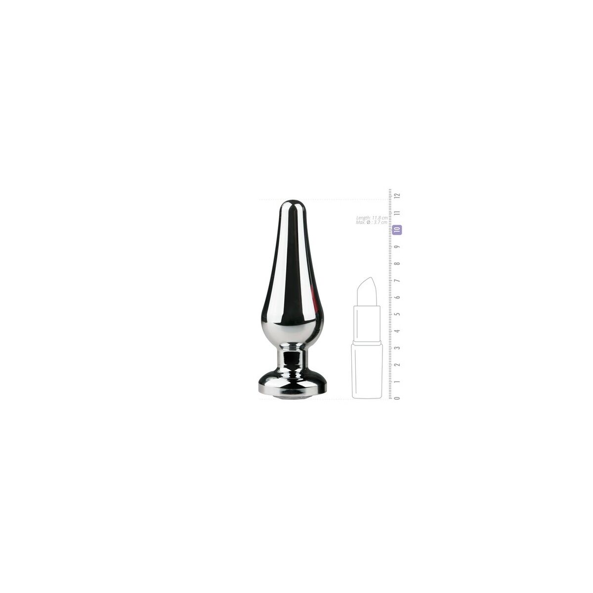 Analplugg EasyToys Silvrig - 4