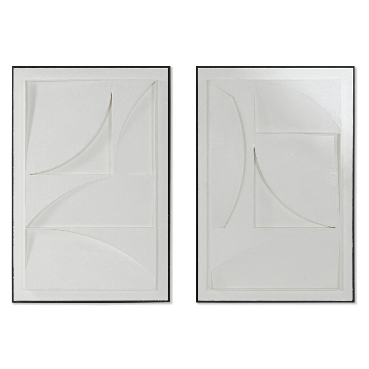 Tavla 3D Home ESPRIT Gips Trä MDF 60 x 6,5 x 90 cm