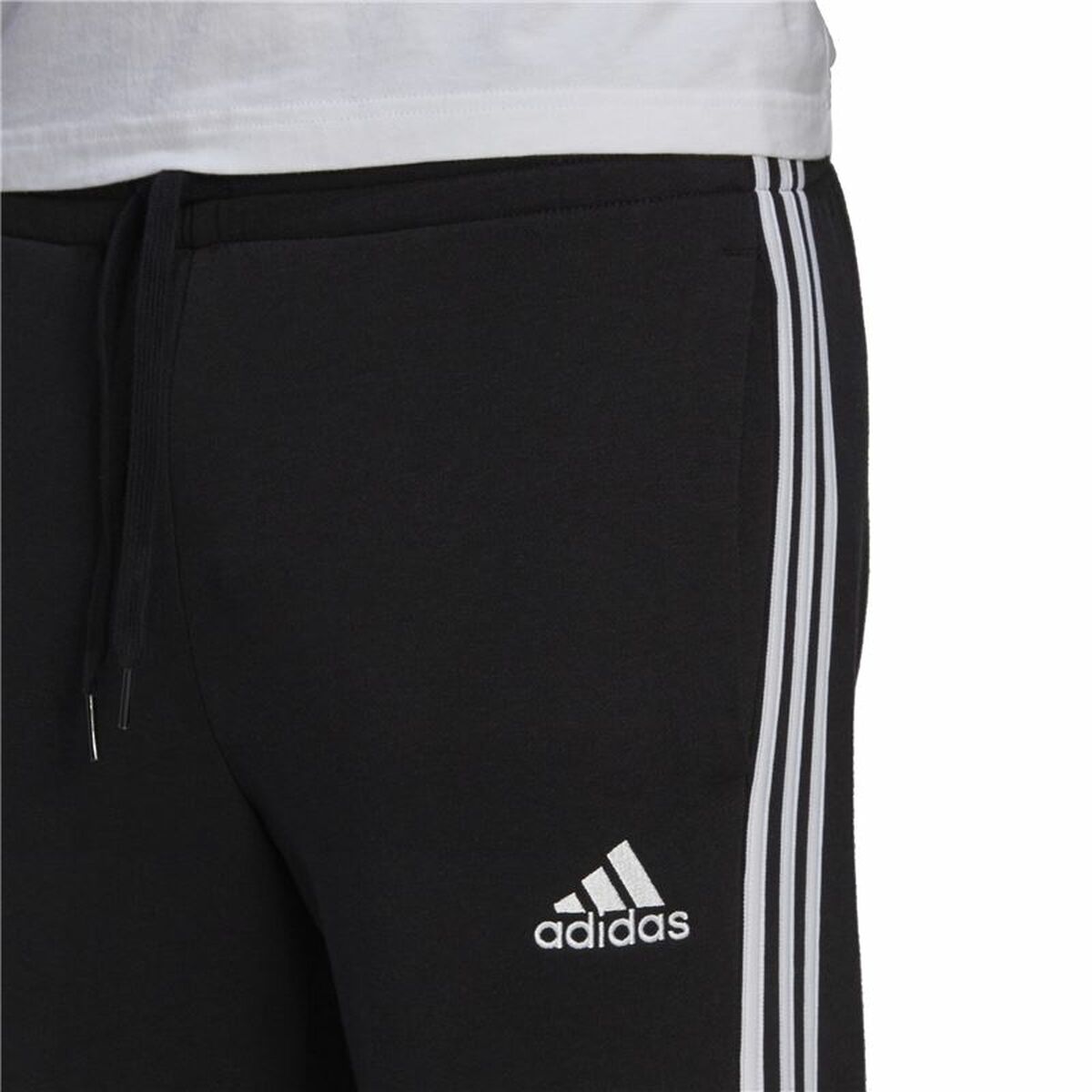Byxor för vuxna Adidas 3 Stripes Fl F Pt Svart Män - 5