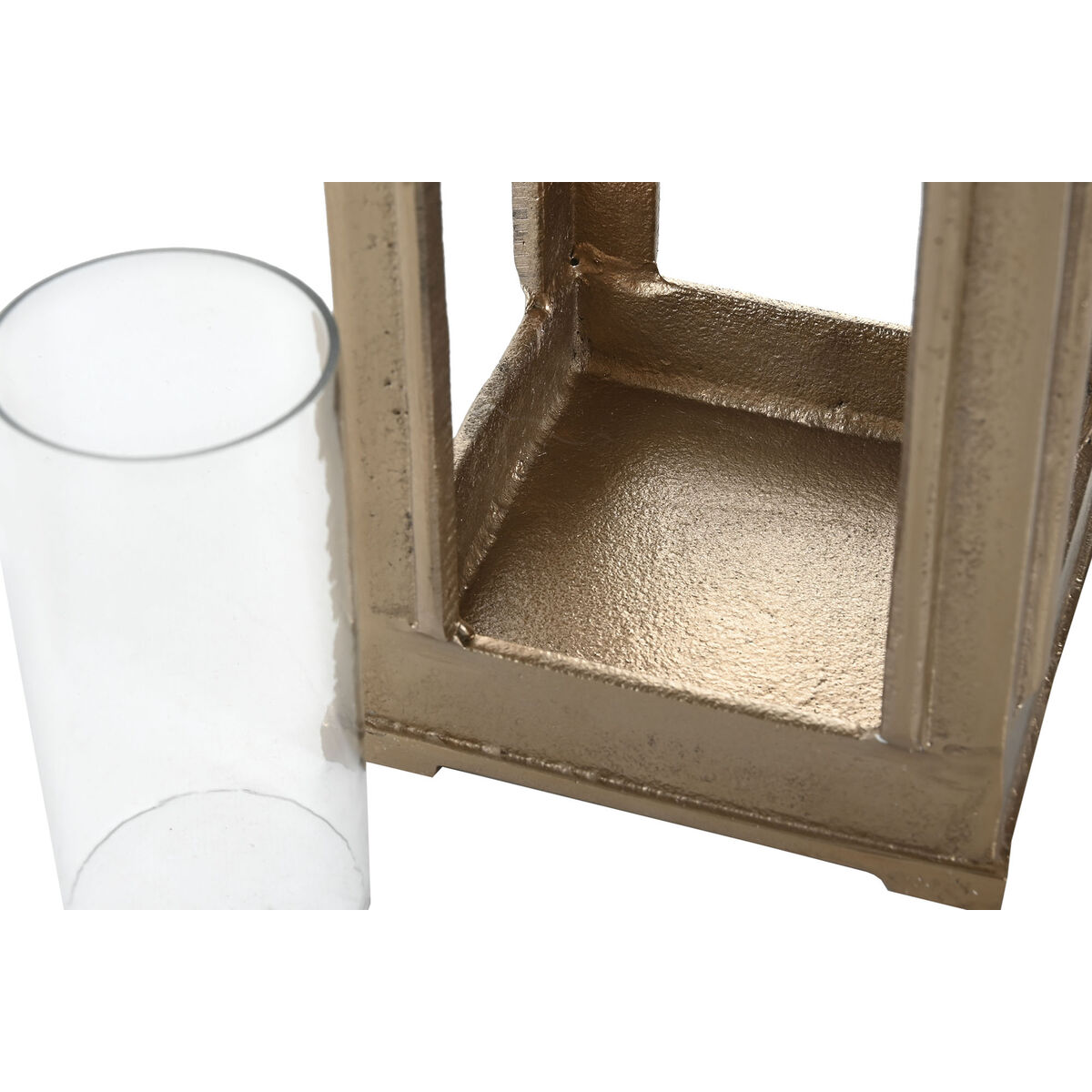 Lykta Home ESPRIT Gyllene Aluminium Glas Vintage 17 x 17 x 59 cm - 3