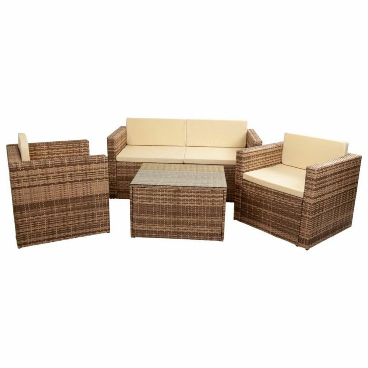 Trädgårdsmöbler Alexandra House Living Brun Naturell 65 x 45 x 75 cm 4 Delar