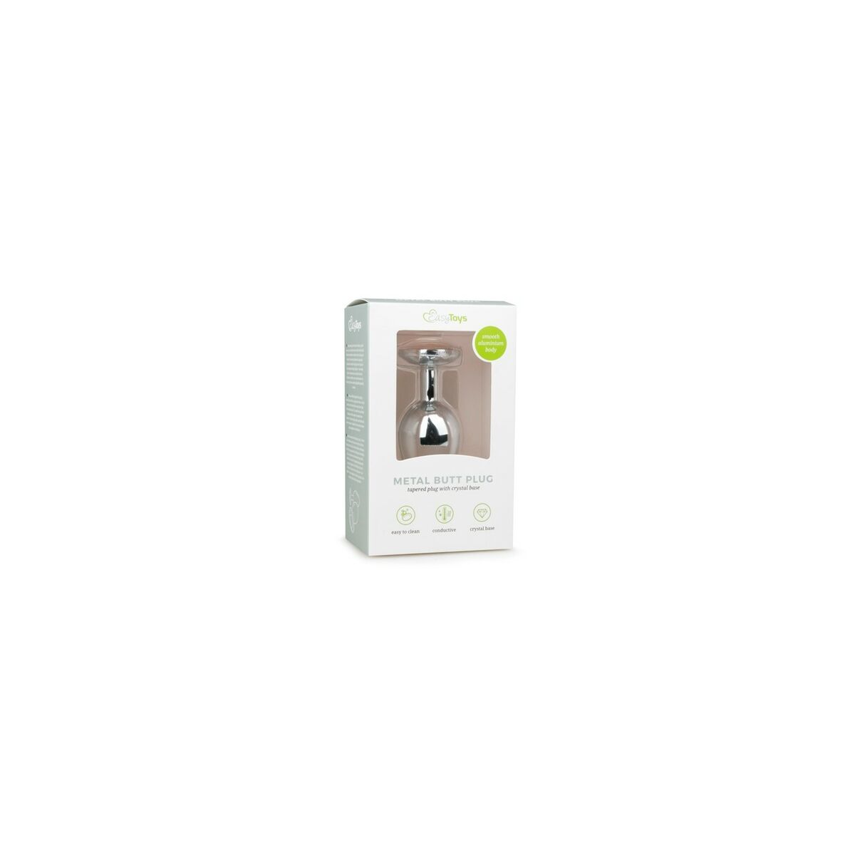 Analplugg EasyToys Silvrig M - 2