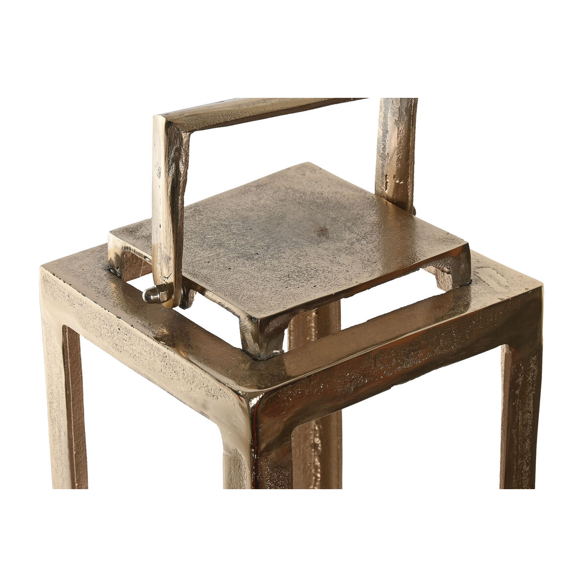 Lykta Home ESPRIT Gyllene Aluminium Glas Modern 20 x 20 x 74 cm - 2