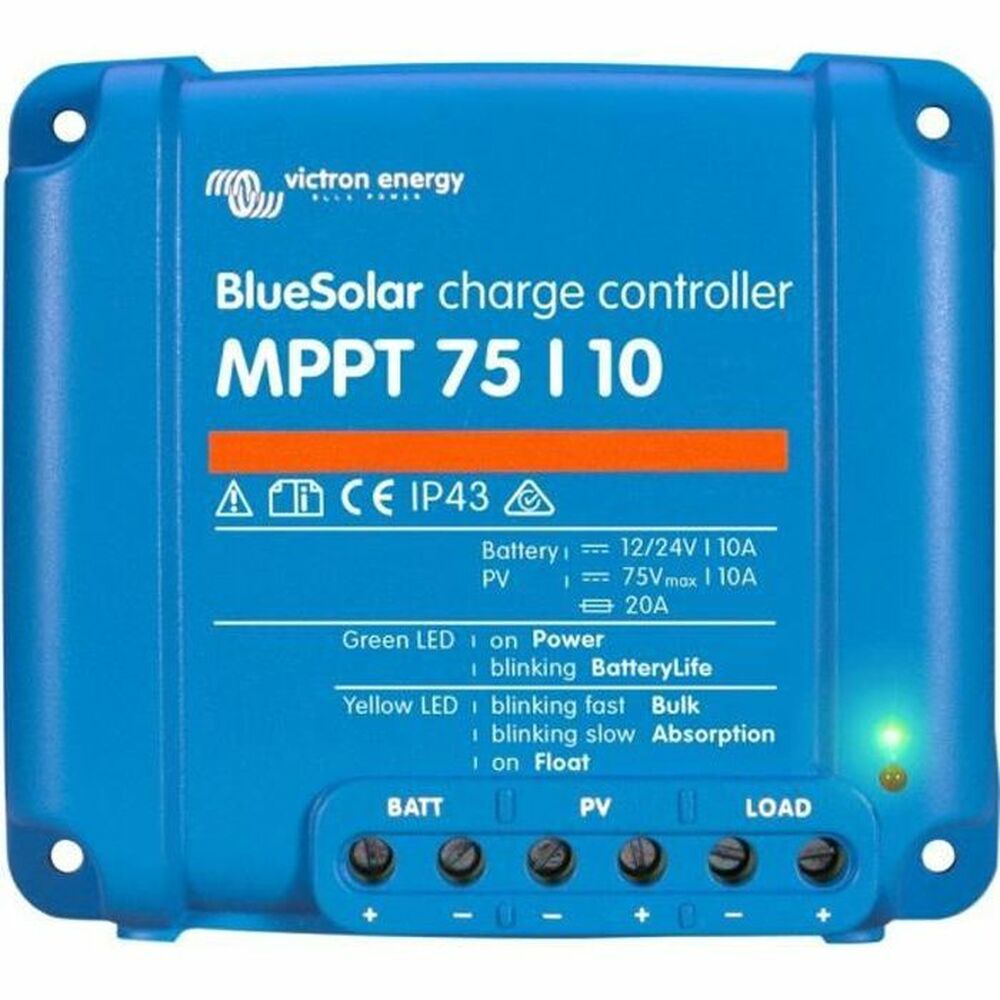 Kontrollör Victron Energy MPPT - 75/10 Laddare 12/24 V 10 A Sol
