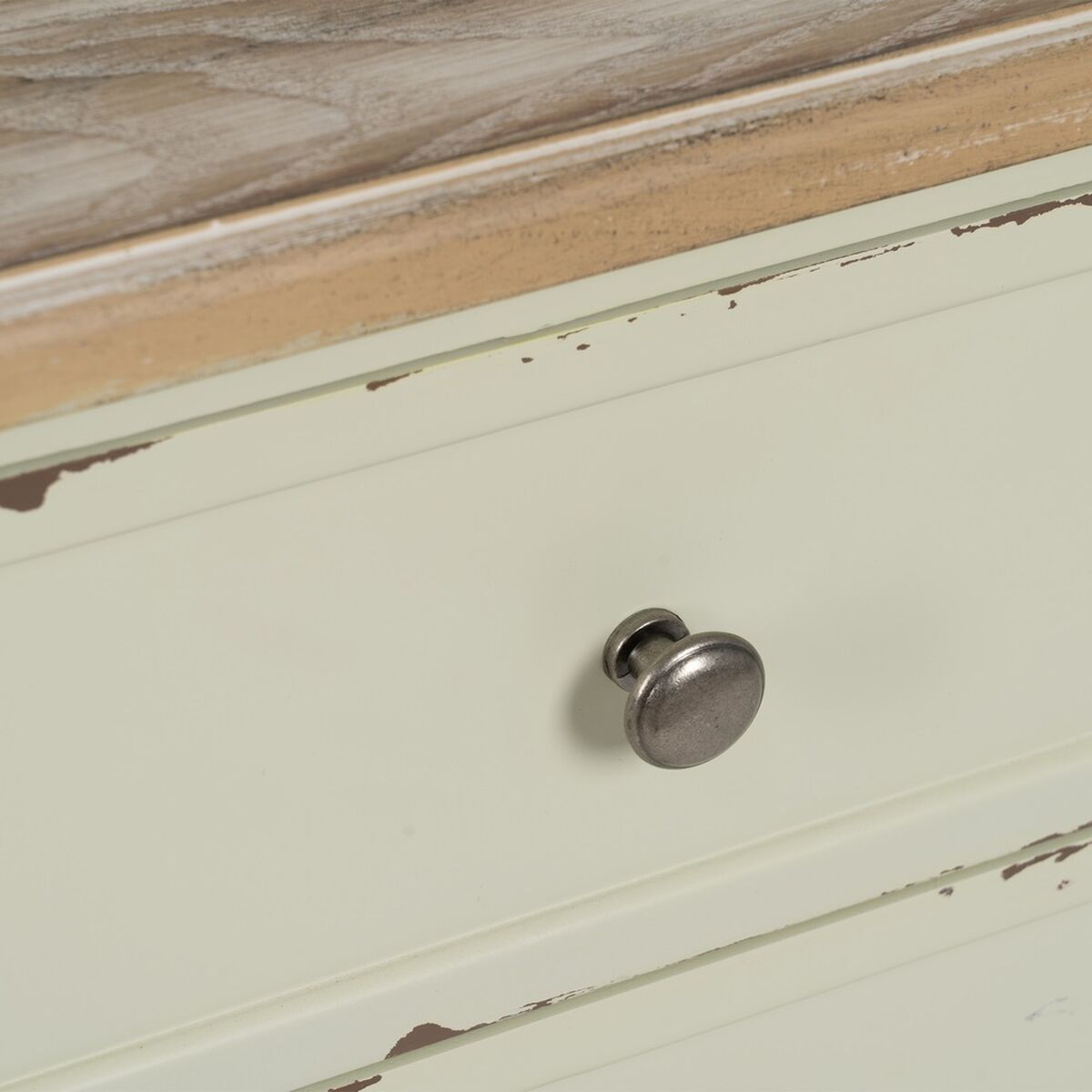 Nattduksbord Beige Naturell Granträ DMF 45 x 35 x 65 cm - 3