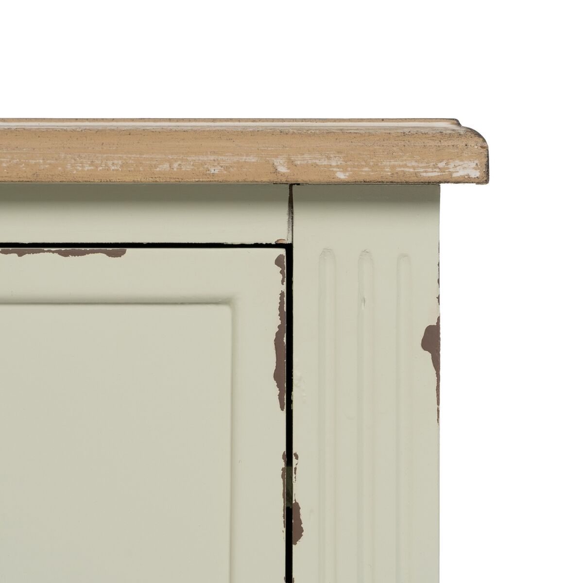 Nattduksbord Beige Naturell Granträ DMF 45 x 35 x 65 cm - 6
