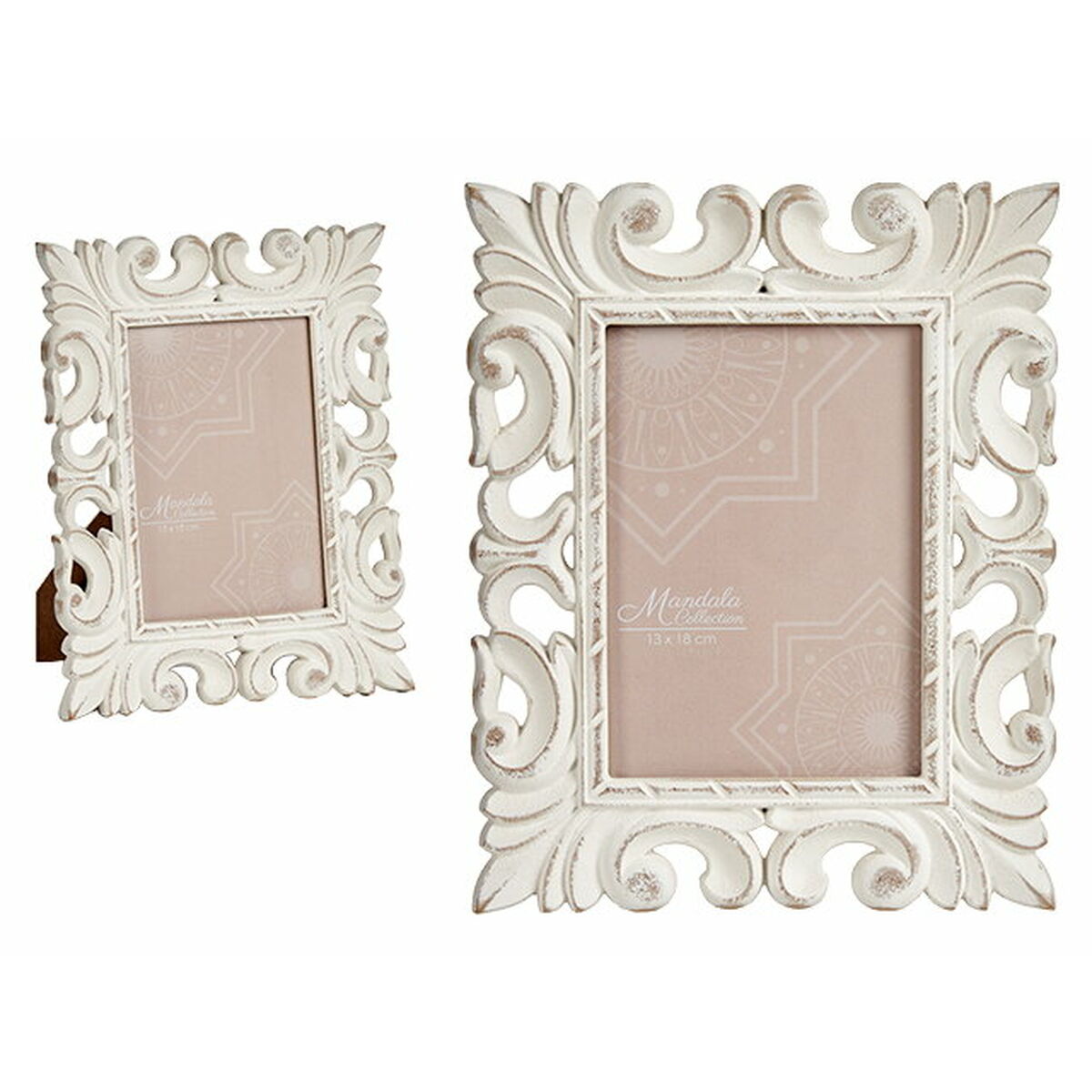 Fotoram Vit Trä MDF 21,2 x 13 x 26,5 cm (6 antal) - 3