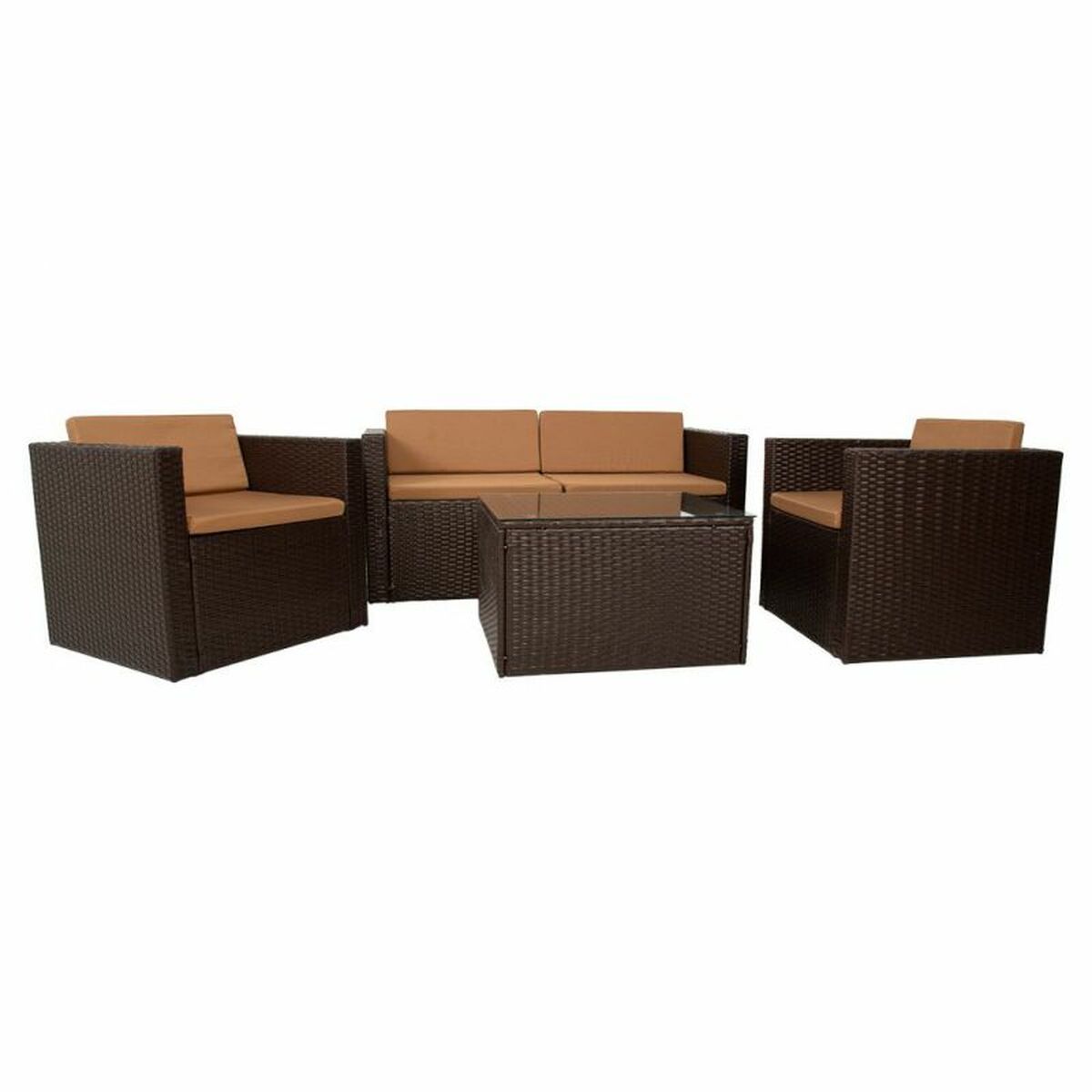 Trädgårdsmöbler Alexandra House Living Brun 65 x 45 x 75 cm 4 Delar - 4