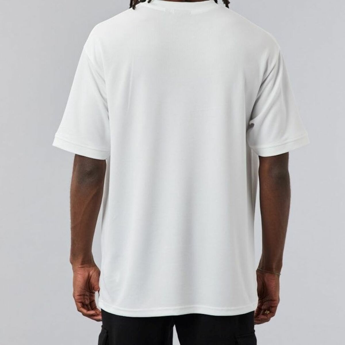 Sporttröja med ärmar NBA SCRIPT MESH New Era WHIFDR 60284736 Vit - 6