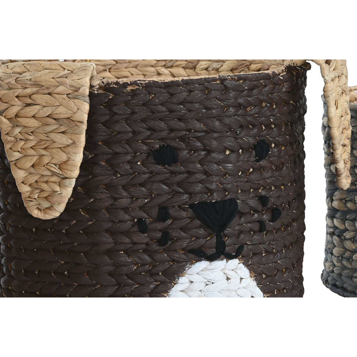 Korg - set DKD Home Decor 40 x 40 x 37 cm djur - 3