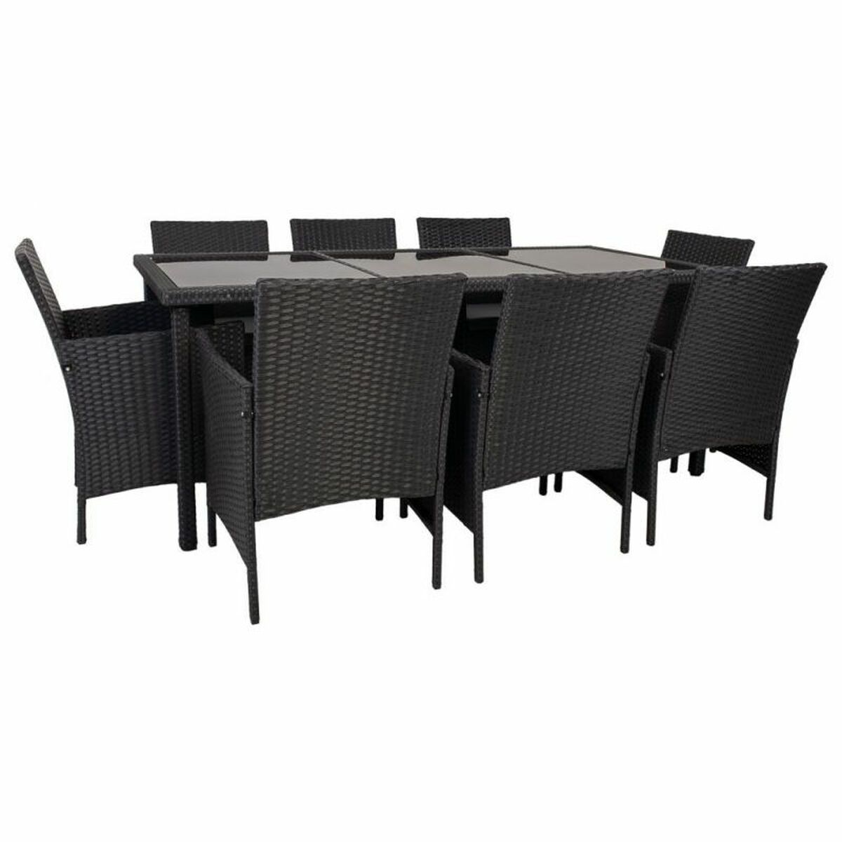 Trädgårdsmöbler Alexandra House Living Svart 61 x 85 x 58 cm 9 Delar