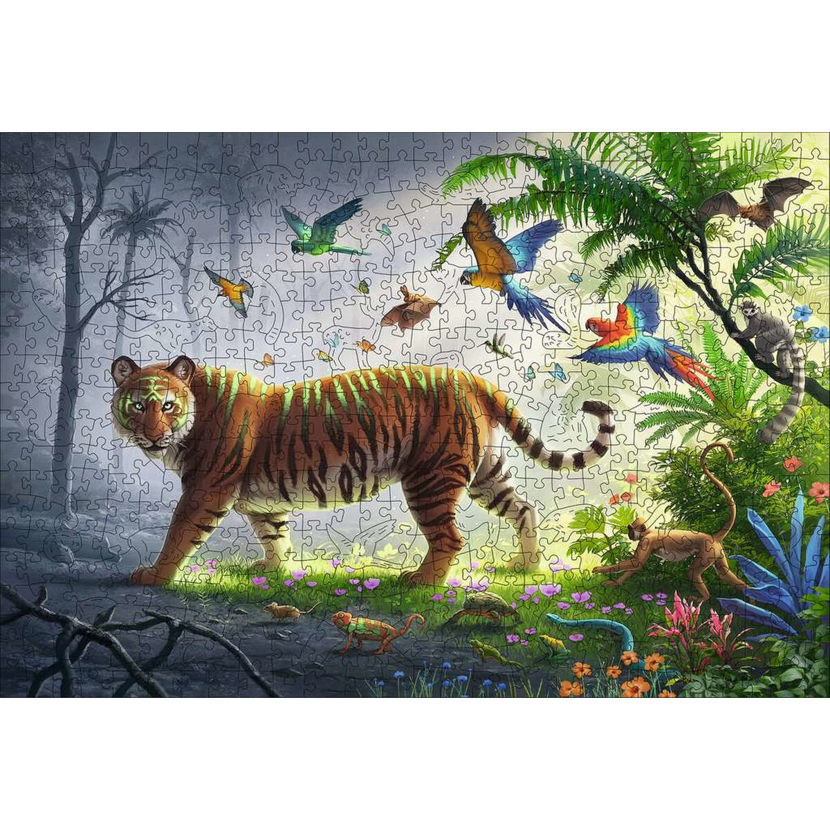 Pussel Ravensburger Jungle Tiger 00017514 500 Delar - 2