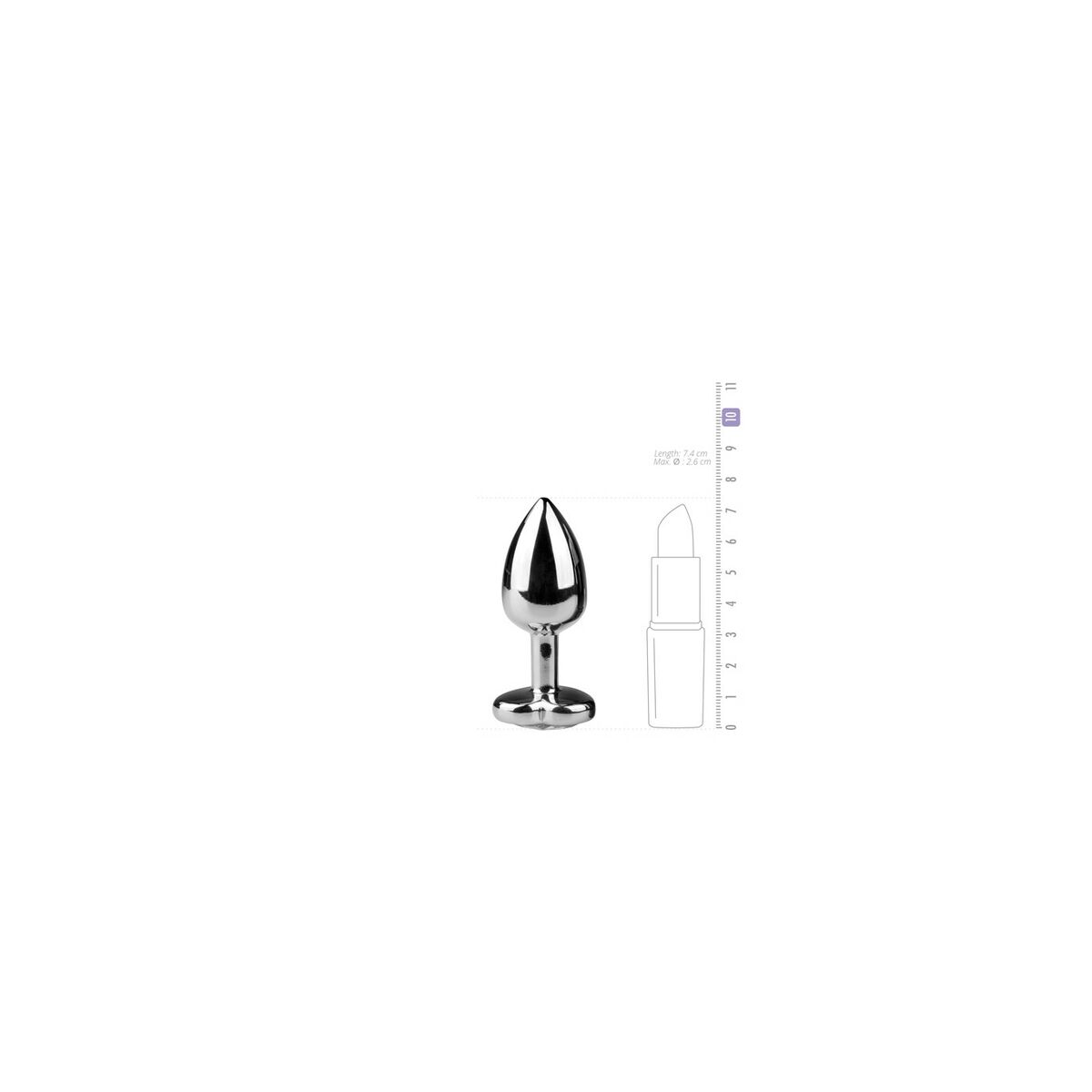Analplugg EasyToys Silvrig - 2