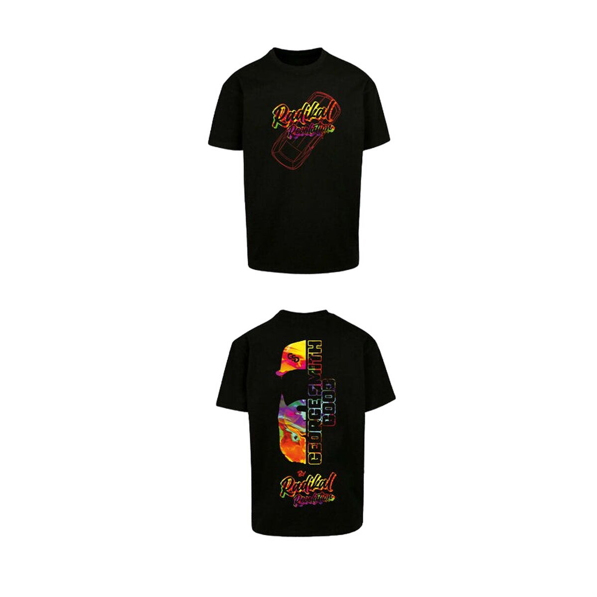 T-shirt med kortärm Herr RADIKAL GEORGE SMITH GOOD Svart XXXL