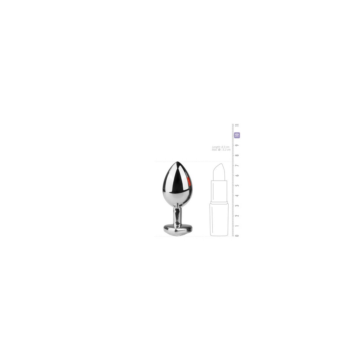 Analplugg EasyToys Silvrig - 4