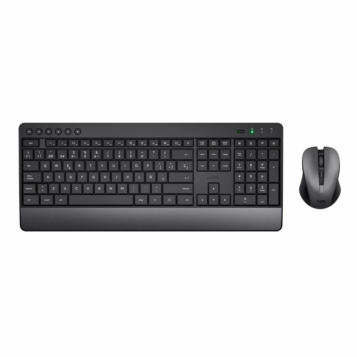 Tangentbord och Mus Trust Trezo Svart Qwerty Spanska spanska QZERTY - 2