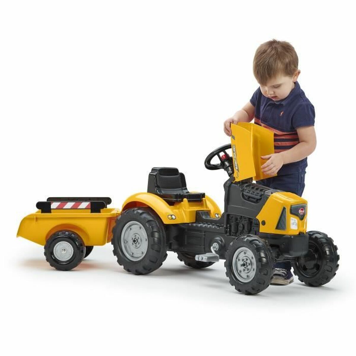 Pedaltraktor Falk Gul - 3