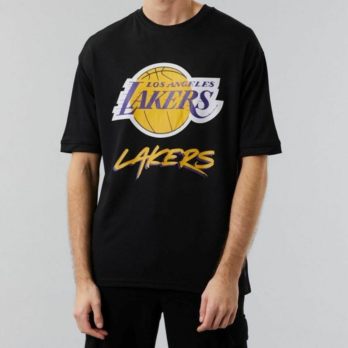 Sporttröja med ärmar MESH TEE LOSLAK BLKTRP New Era 60284737 Svart - 2