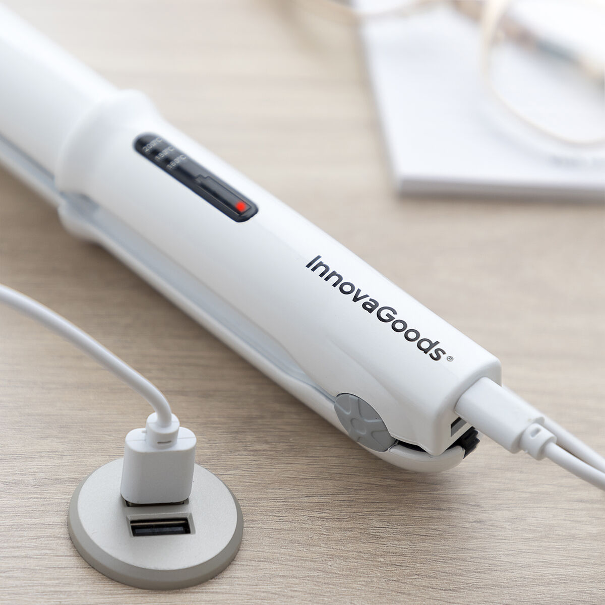 Uppladdningsbar plattång med powerbank (externt batteri) Hesser InnovaGoods - 23
