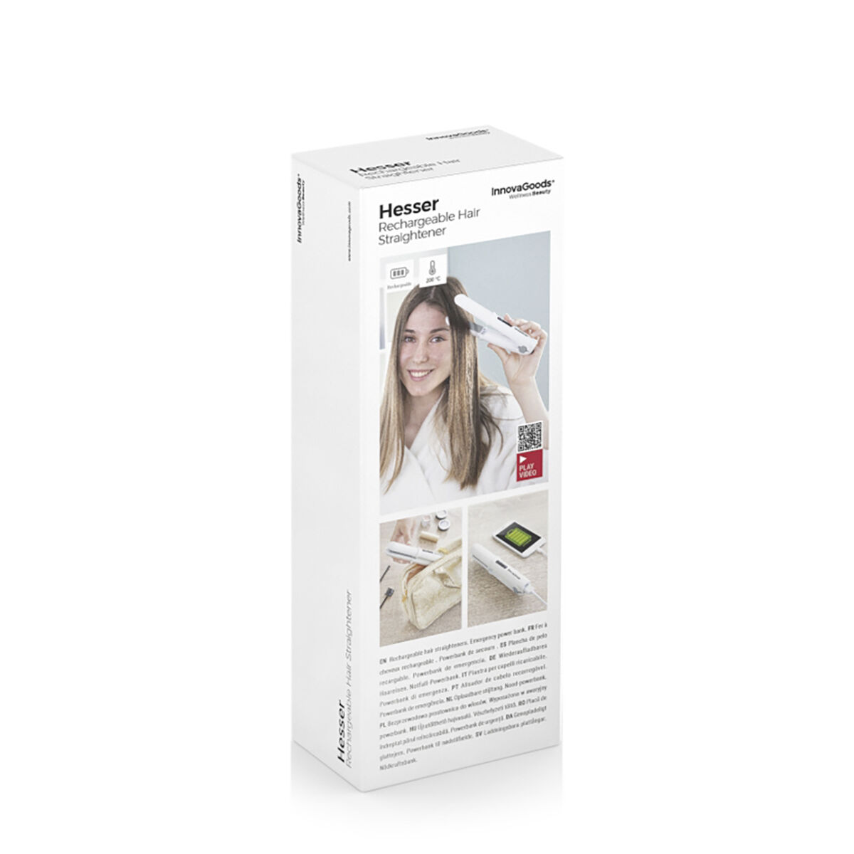 Uppladdningsbar plattång med powerbank (externt batteri) Hesser InnovaGoods - 15