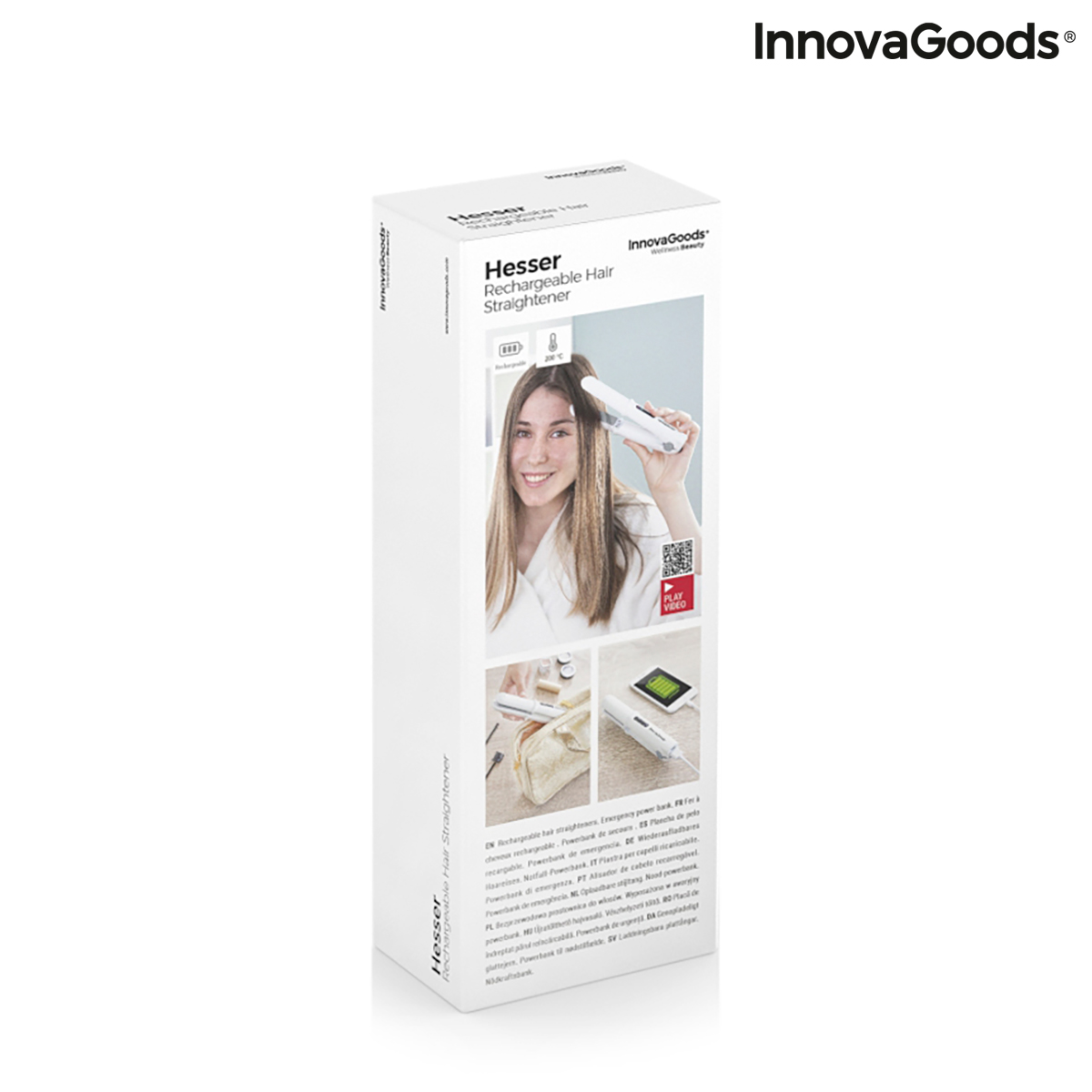 Uppladdningsbar plattång med powerbank (externt batteri) Hesser InnovaGoods - 3