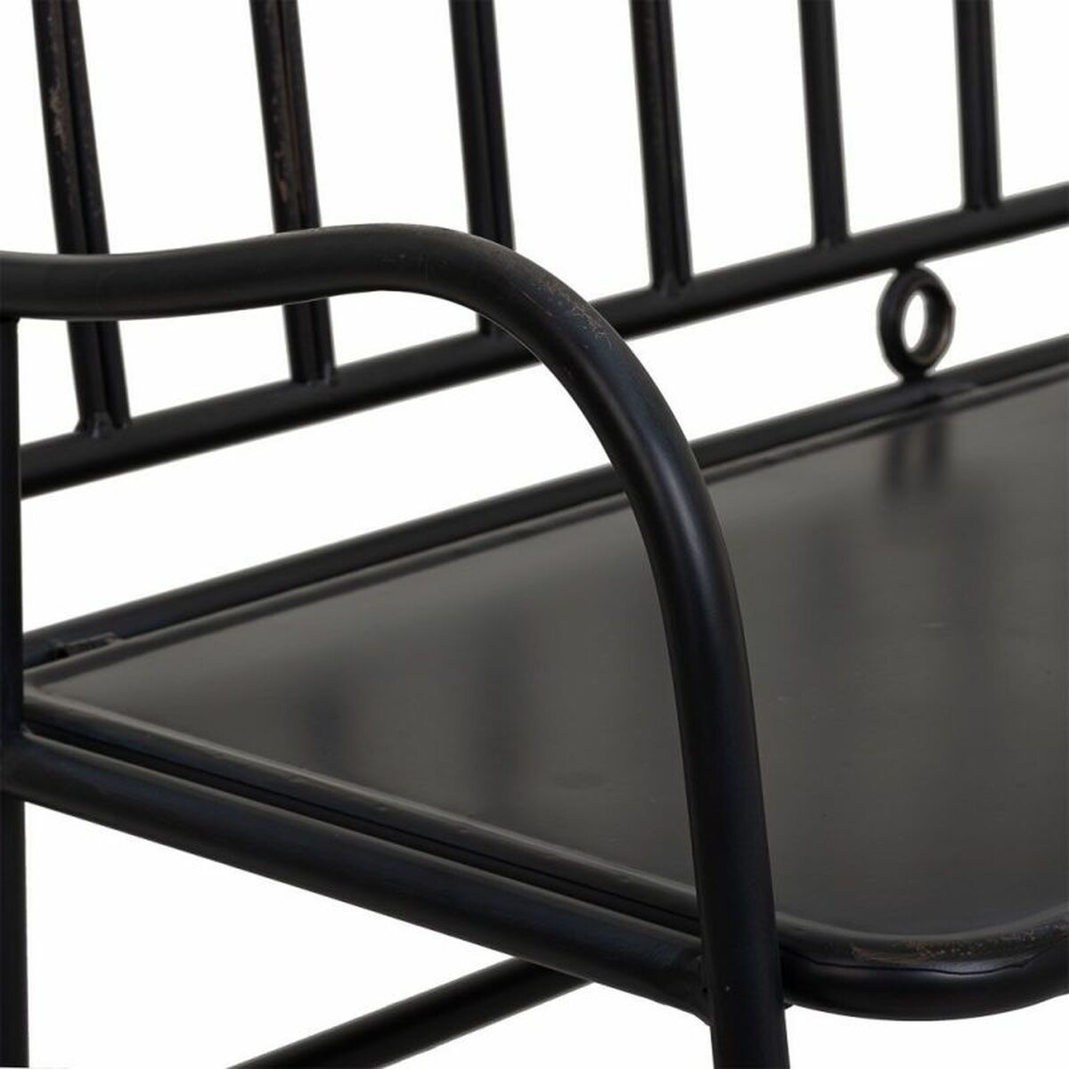 Bänk Alexandra House Living Svart Metall 56 x 98 x 118 cm - 3