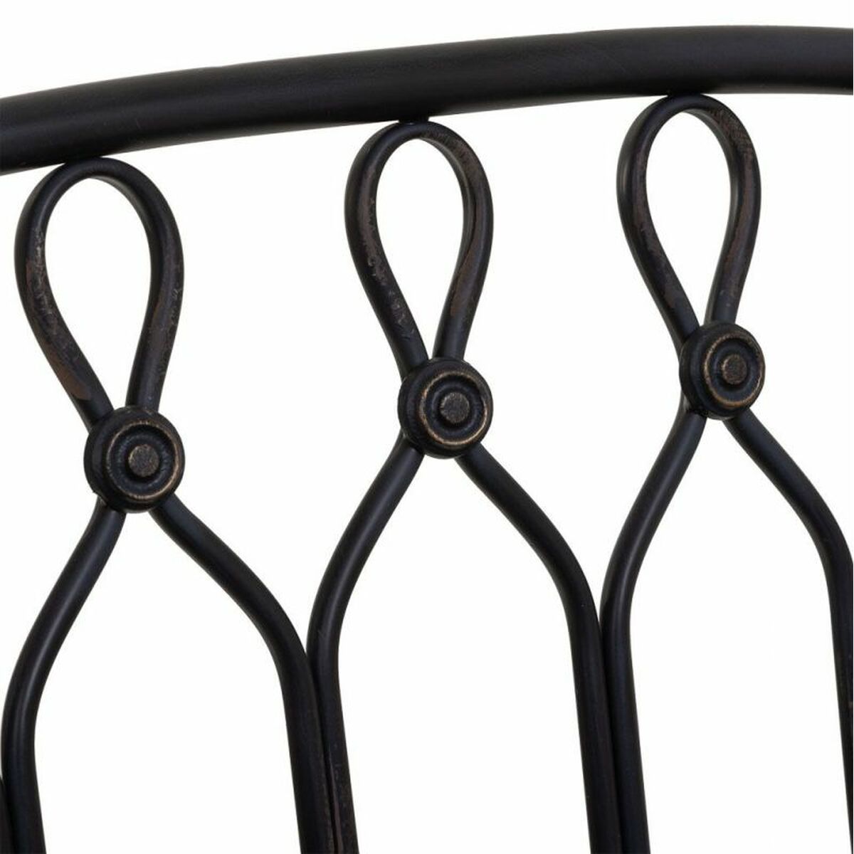 Bänk Alexandra House Living Svart Metall 56 x 98 x 118 cm - 4