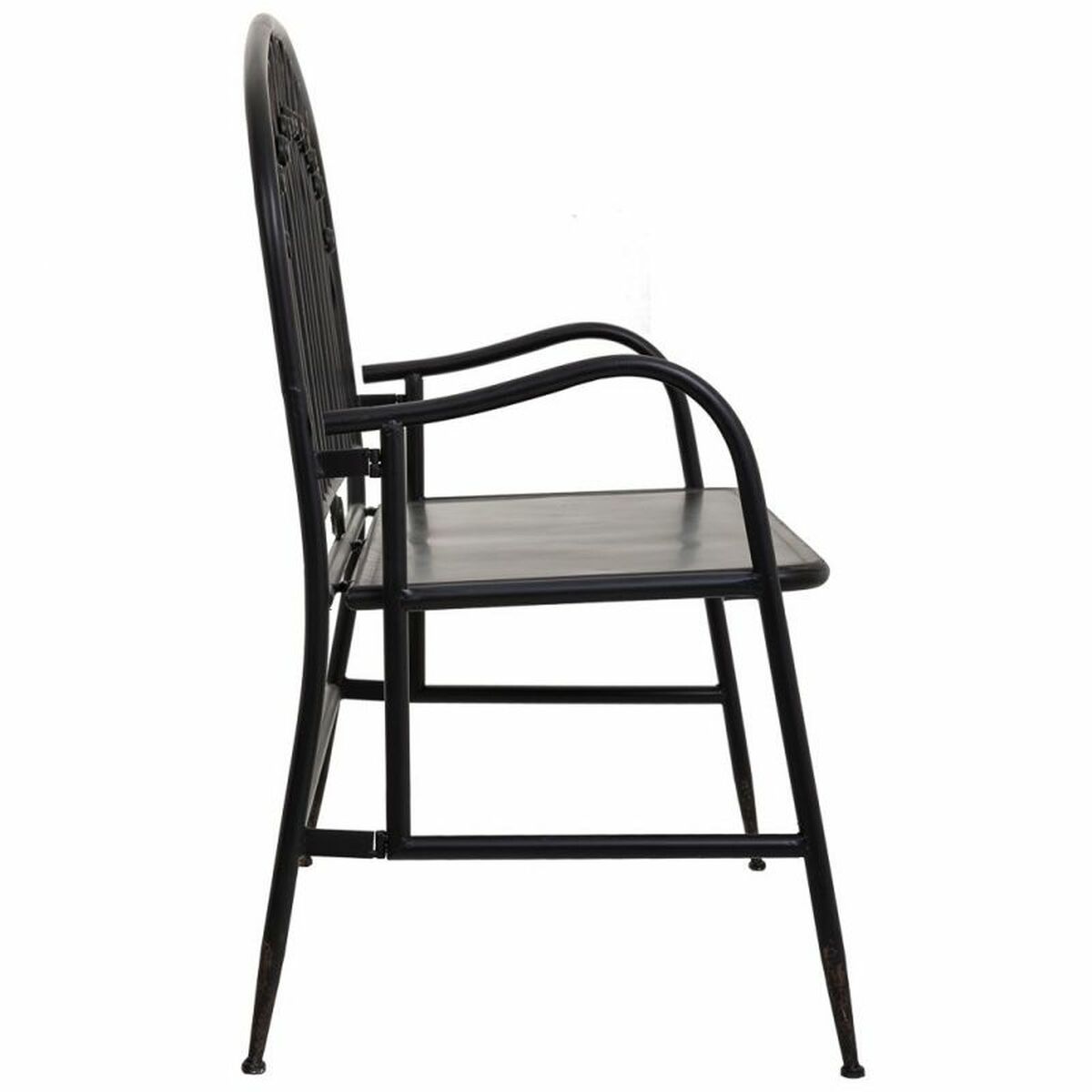 Bänk Alexandra House Living Svart Metall 56 x 98 x 118 cm - 6