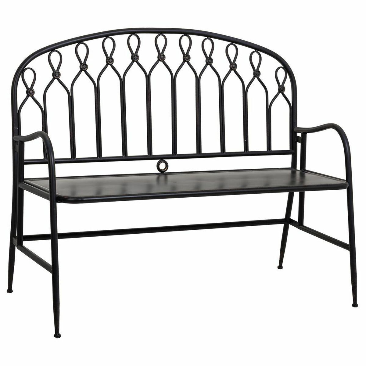 Bänk Alexandra House Living Svart Metall 56 x 98 x 118 cm