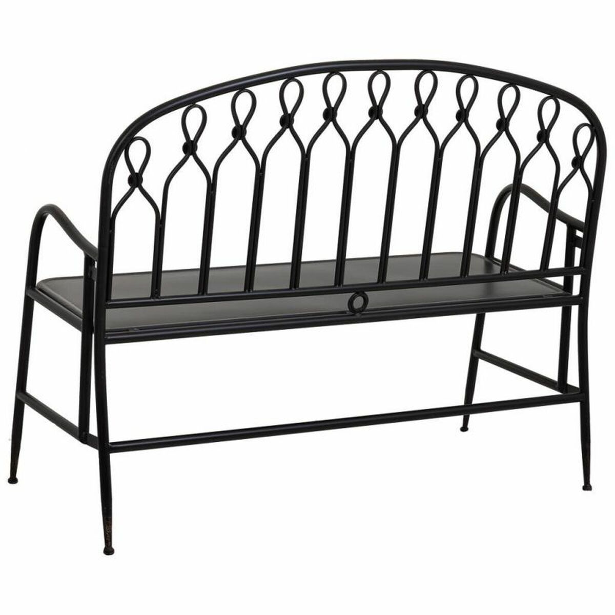 Bänk Alexandra House Living Svart Metall 56 x 98 x 118 cm - 2