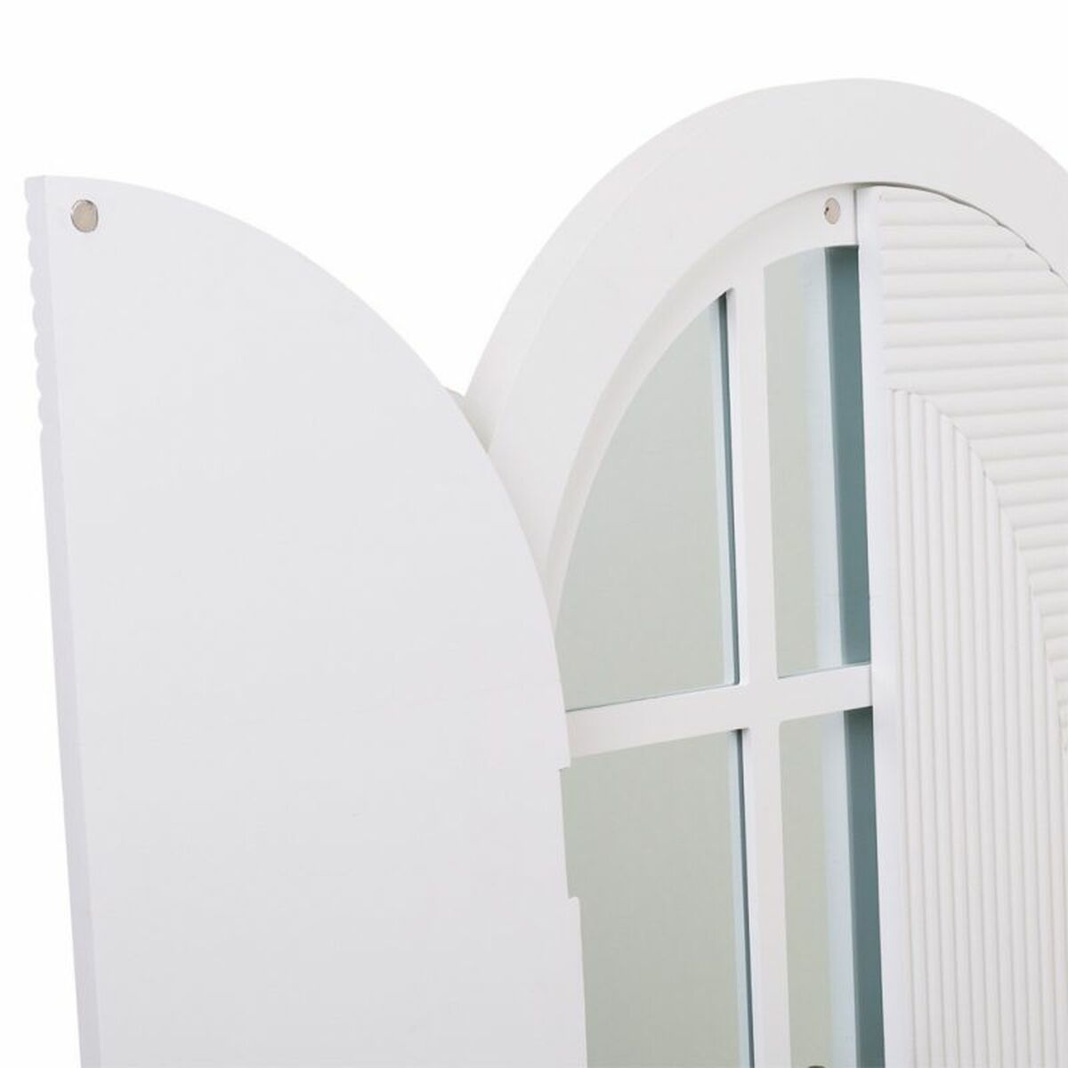 Väggspegel Alexandra House Living Gyllene Trä MDF 5 x 105 x 62 cm - 6