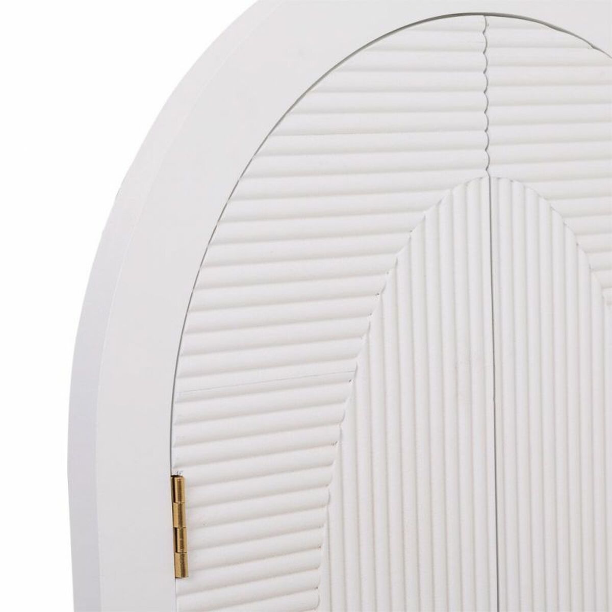Väggspegel Alexandra House Living Gyllene Trä MDF 5 x 105 x 62 cm - 5