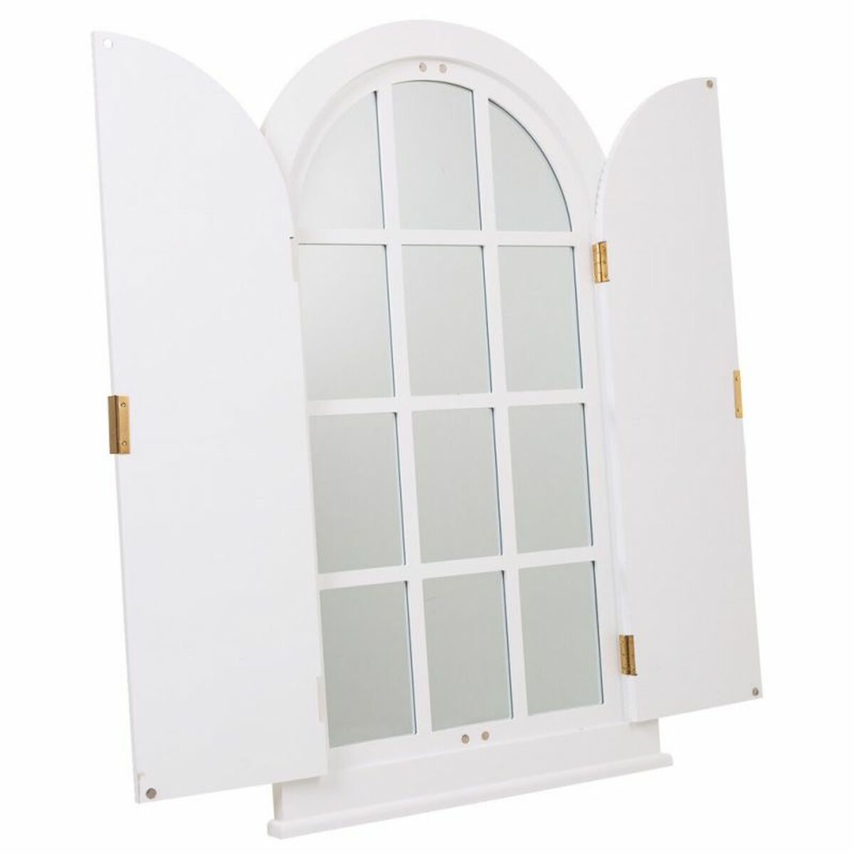 Väggspegel Alexandra House Living Gyllene Trä MDF 5 x 105 x 62 cm - 3