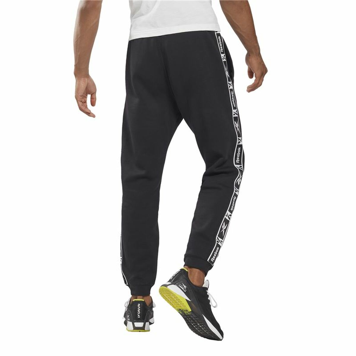 Långa träningsbyxor Reebok Ri Tape Svart - 3