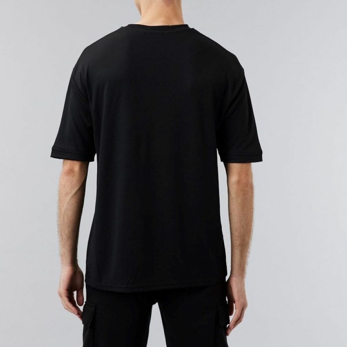Sporttröja med ärmar MESH TEE LOSLAK BLKTRP New Era 60284737 Svart - 3