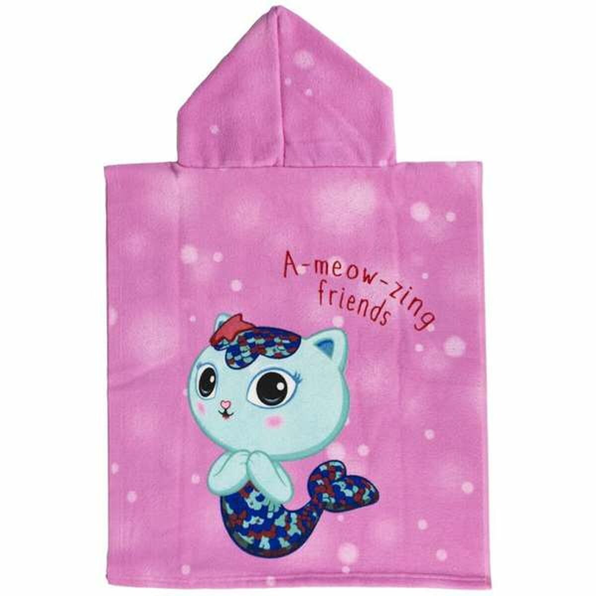 Badduksponcho med luva Gabby's Dollhouse Rosa 50 x 115 cm - 2