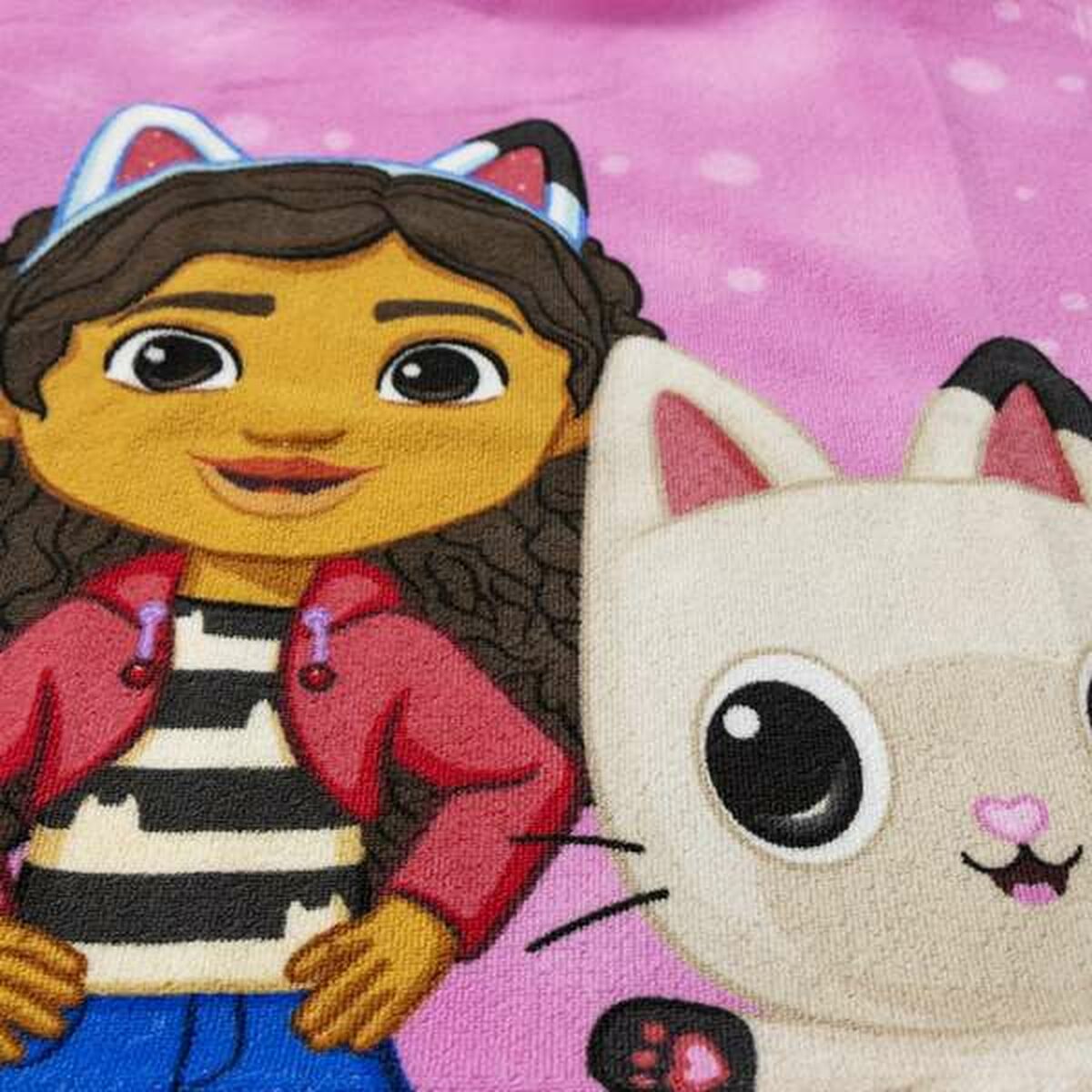 Badduksponcho med luva Gabby's Dollhouse Rosa 50 x 115 cm - 3