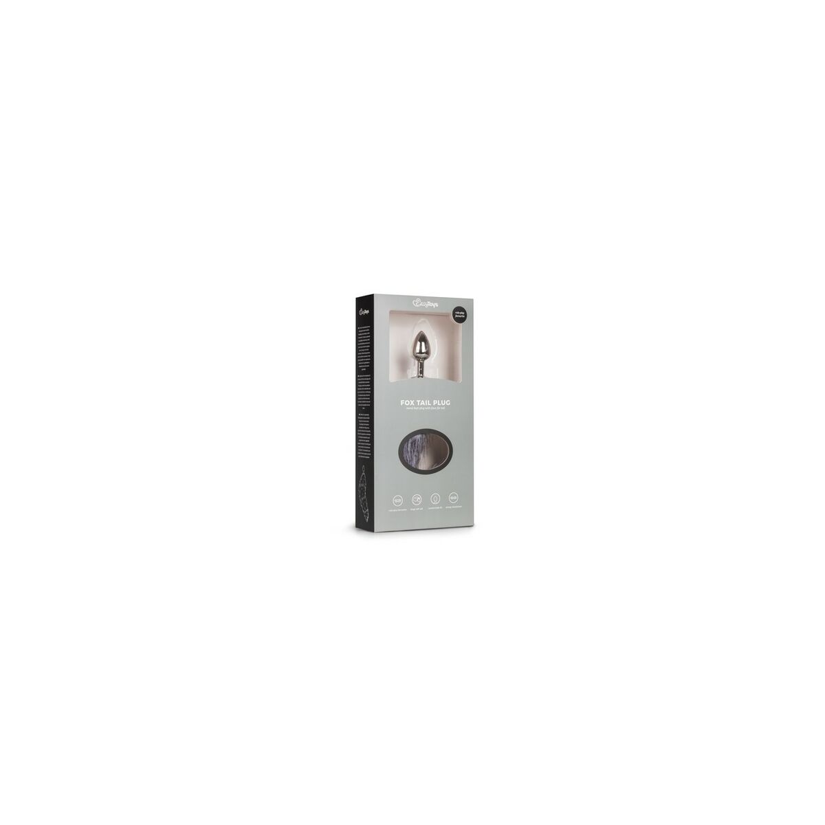 Analplugg EasyToys Silvrig - 4