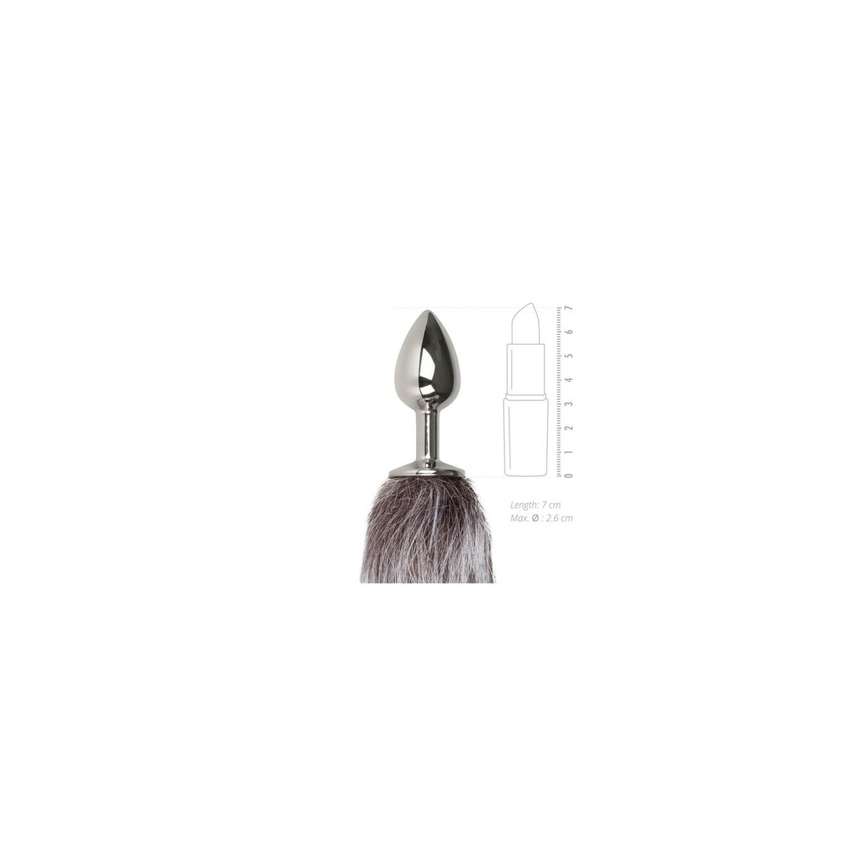Analplugg EasyToys Silvrig - 3