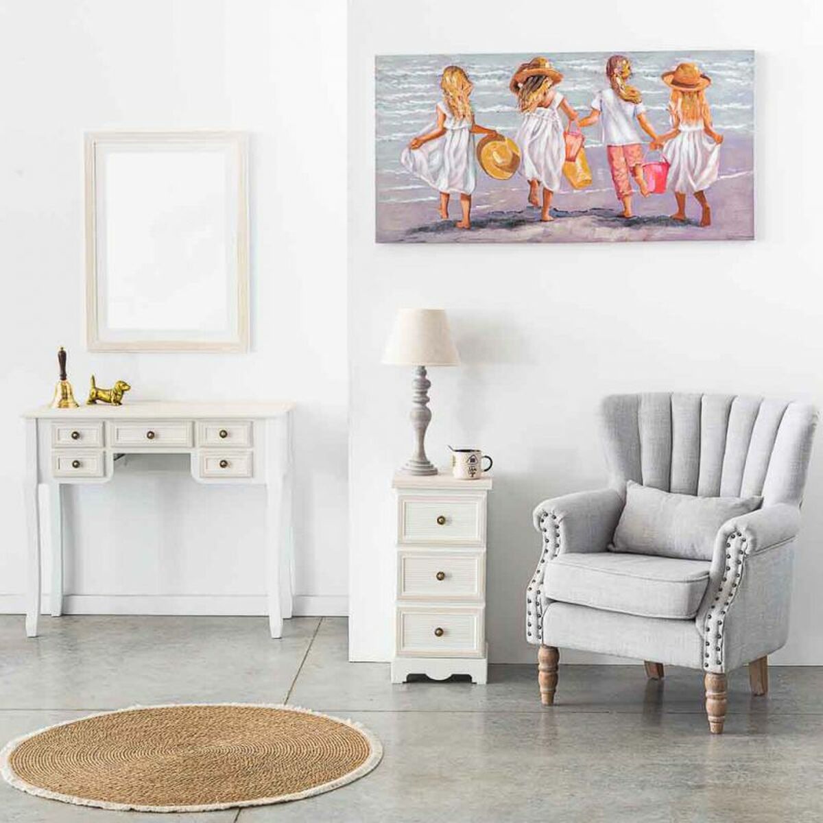 Väggspegel Alexandra House Living Trä MDF 2 x 80 x 60 cm - 2