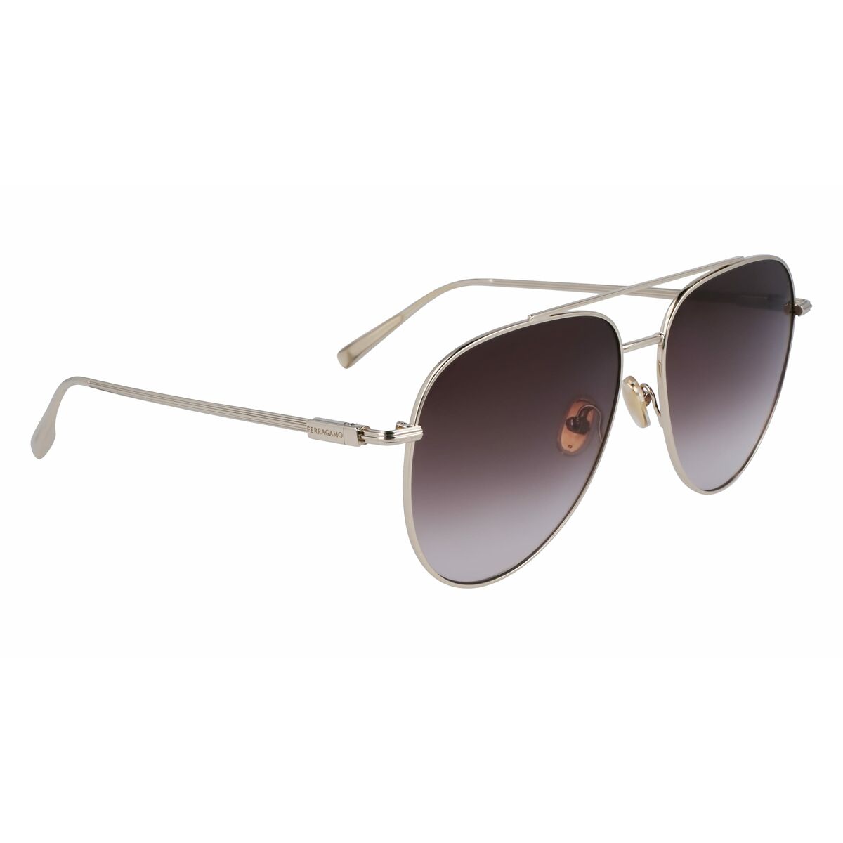 Herrsolglasögon Salvatore Ferragamo SF308S6115703 Gyllene Ø 61 mm - 3