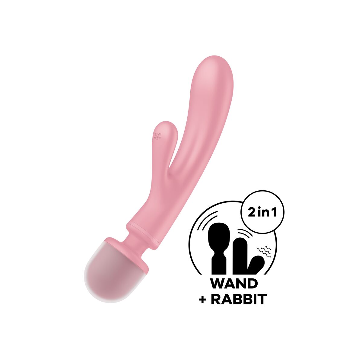 Dubbelvibrator Dual Stimulation Vibe Satisfyer Triple Lover Rosa - 2