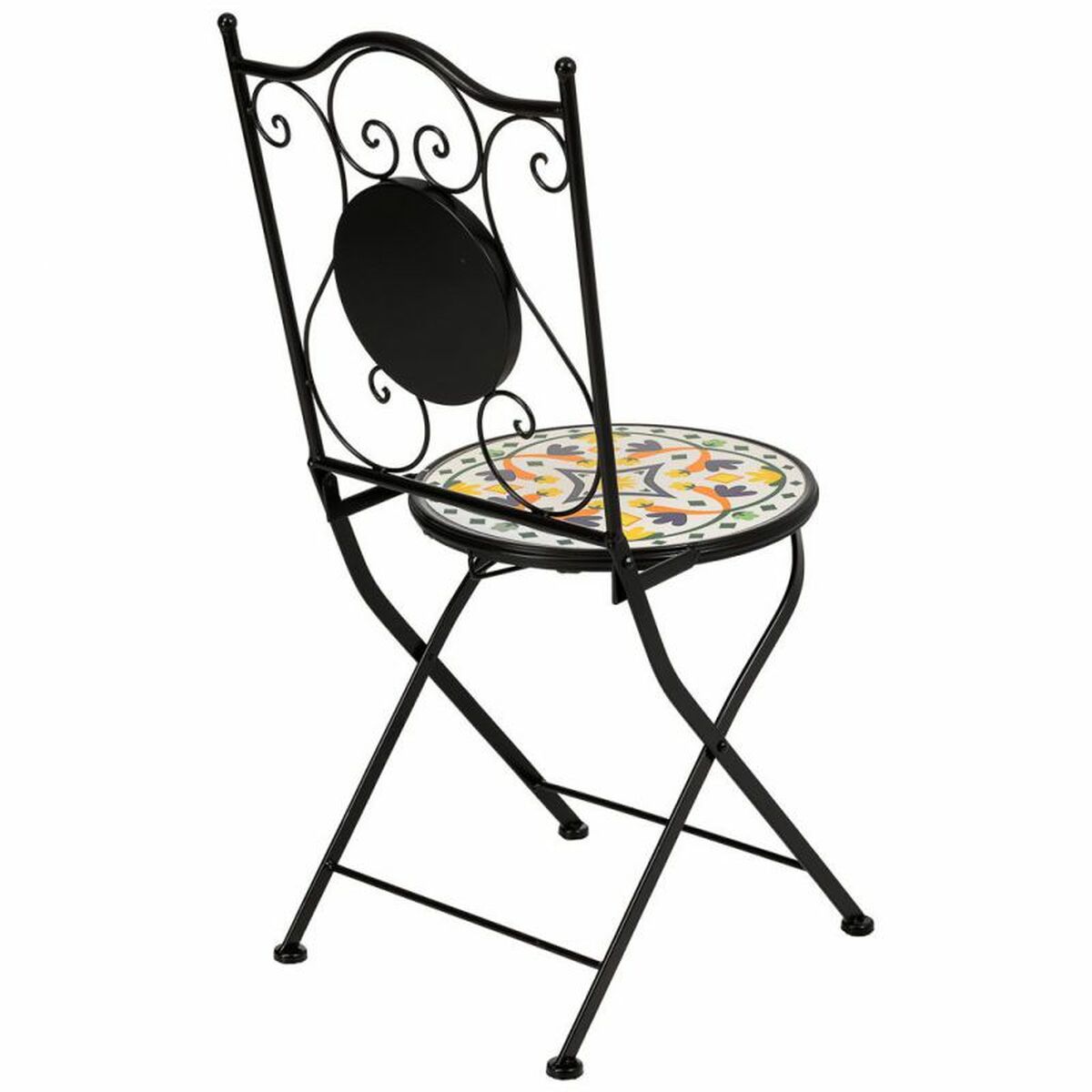 Bordsgrupp med 2 stolar Alexandra House Living Svart 60 x 75 x 60 cm - 7